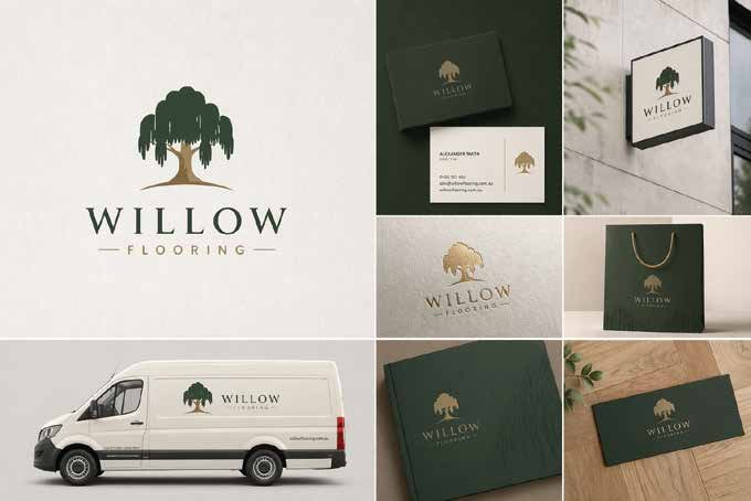 Willow Flooring brand identity