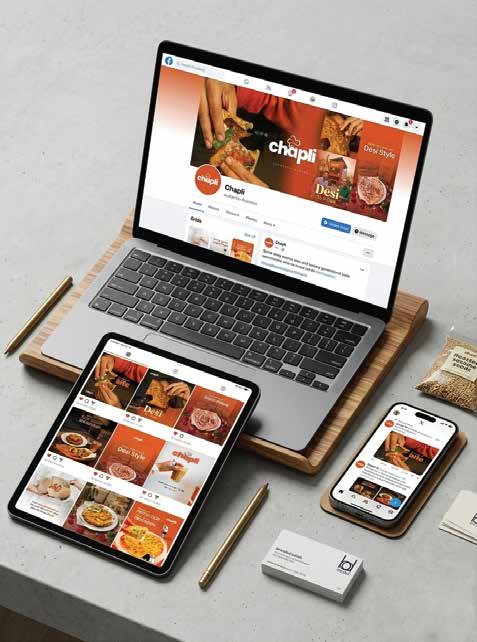 Restaurant social media design